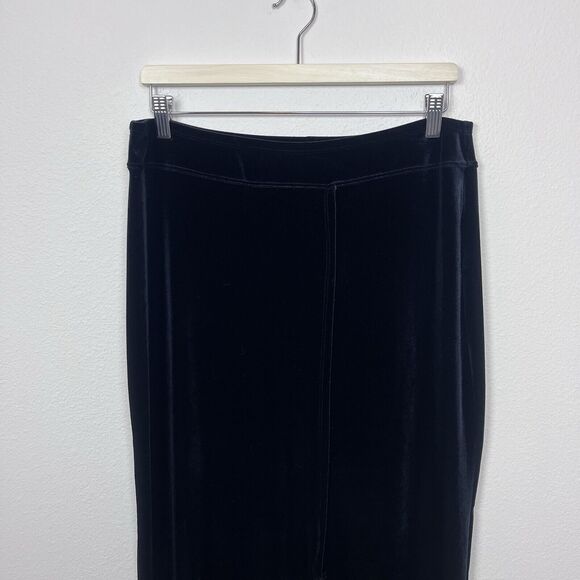 Vintage Skirt Womens Large Maxi Stretch Velvet Velour Whimsigoth Goth 90s Boho - Picture 3 of 10